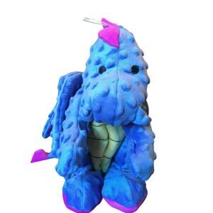 GoDog Dragons Chew Guard Squeaky Plush Dog Toy